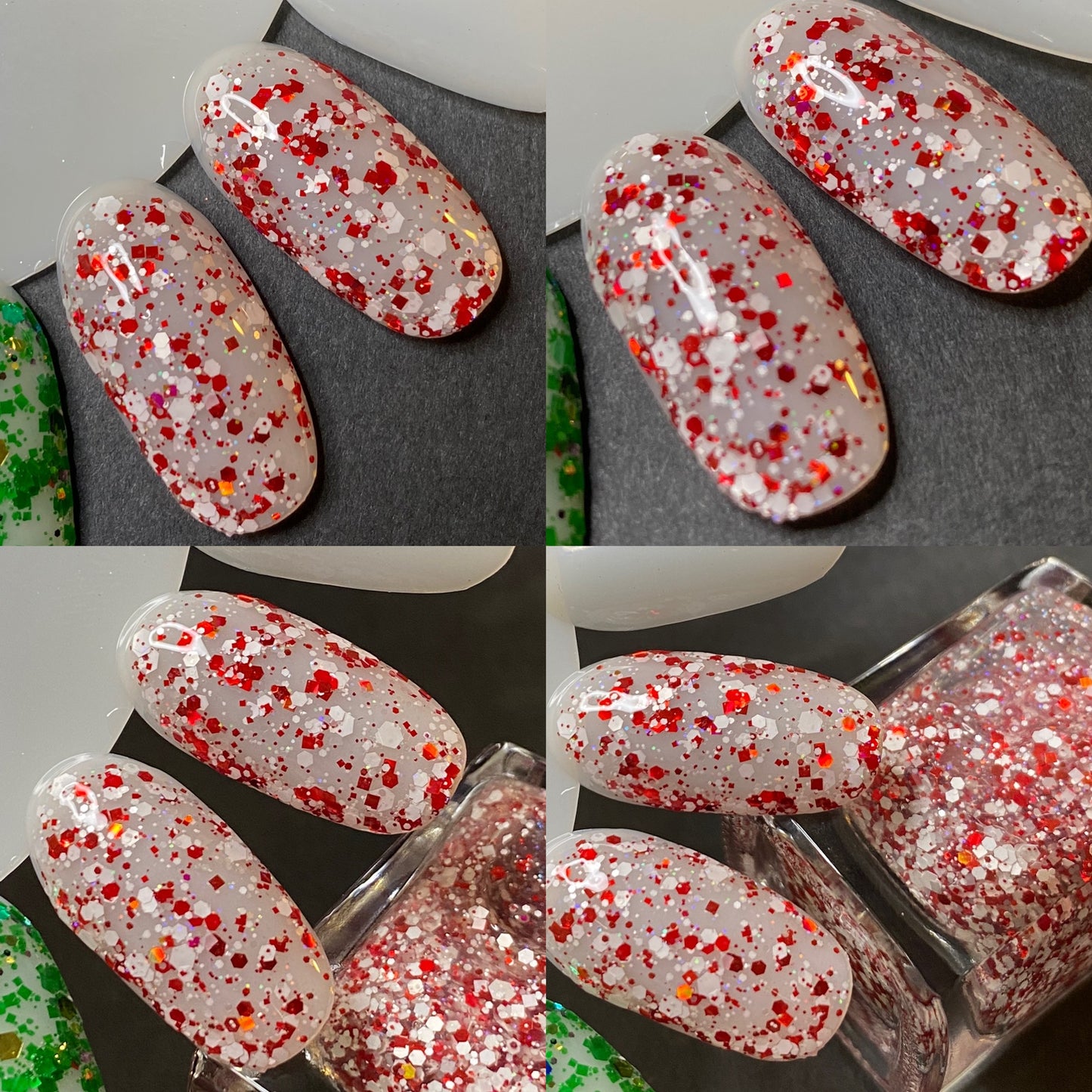 Peppermint Twist (Glitter Topper)