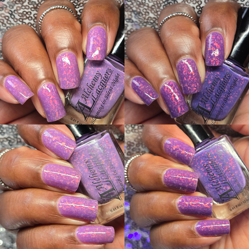 Alchemy Lacquers Blooming in Silent Night (Solar) Nail Lacquer