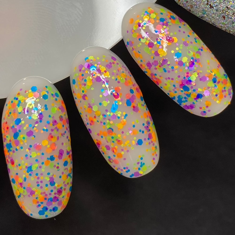 Neon Nostalgia (Glitter Topper)