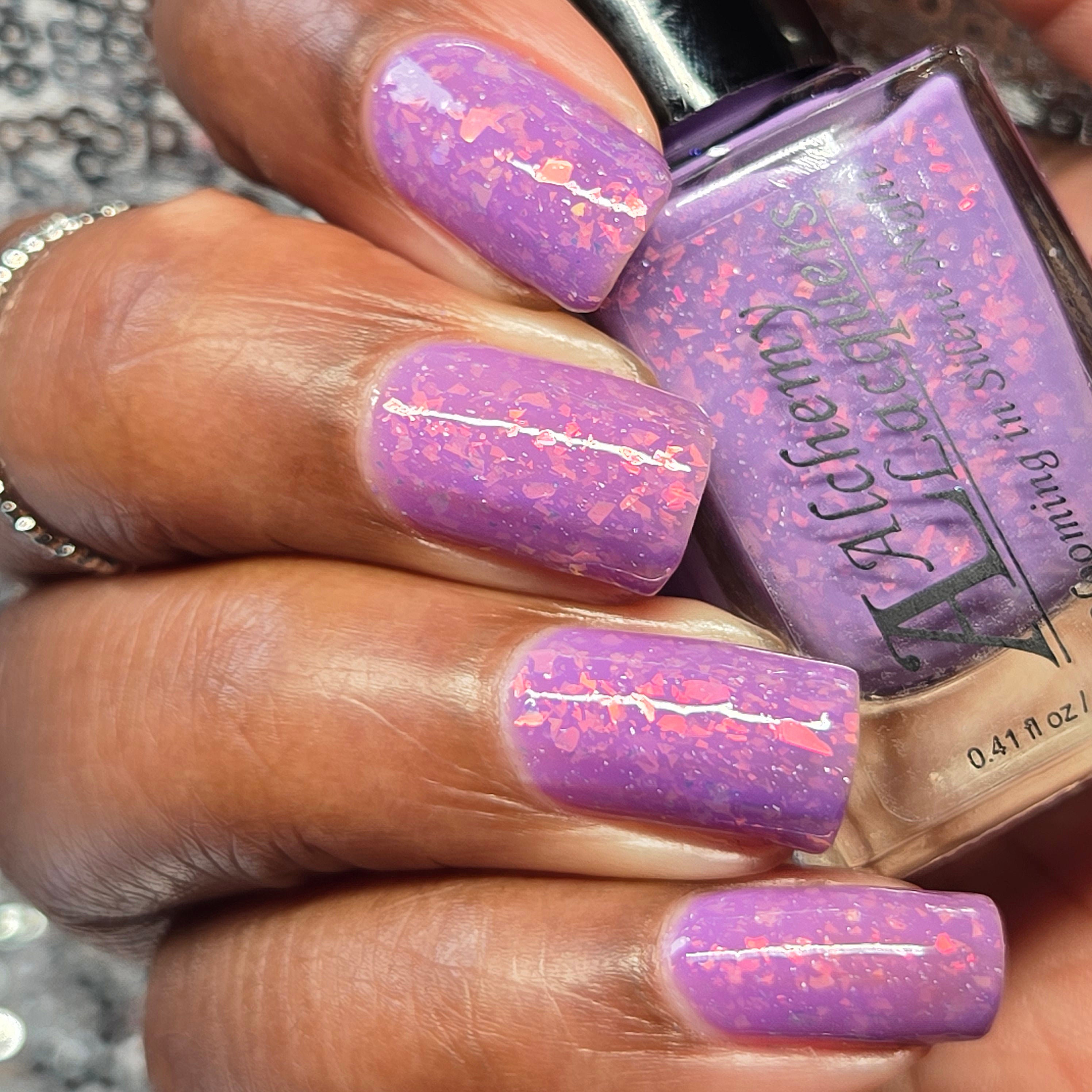 Alchemy Lacquers Blooming in Silent Night (Solar) Nail Lacquer