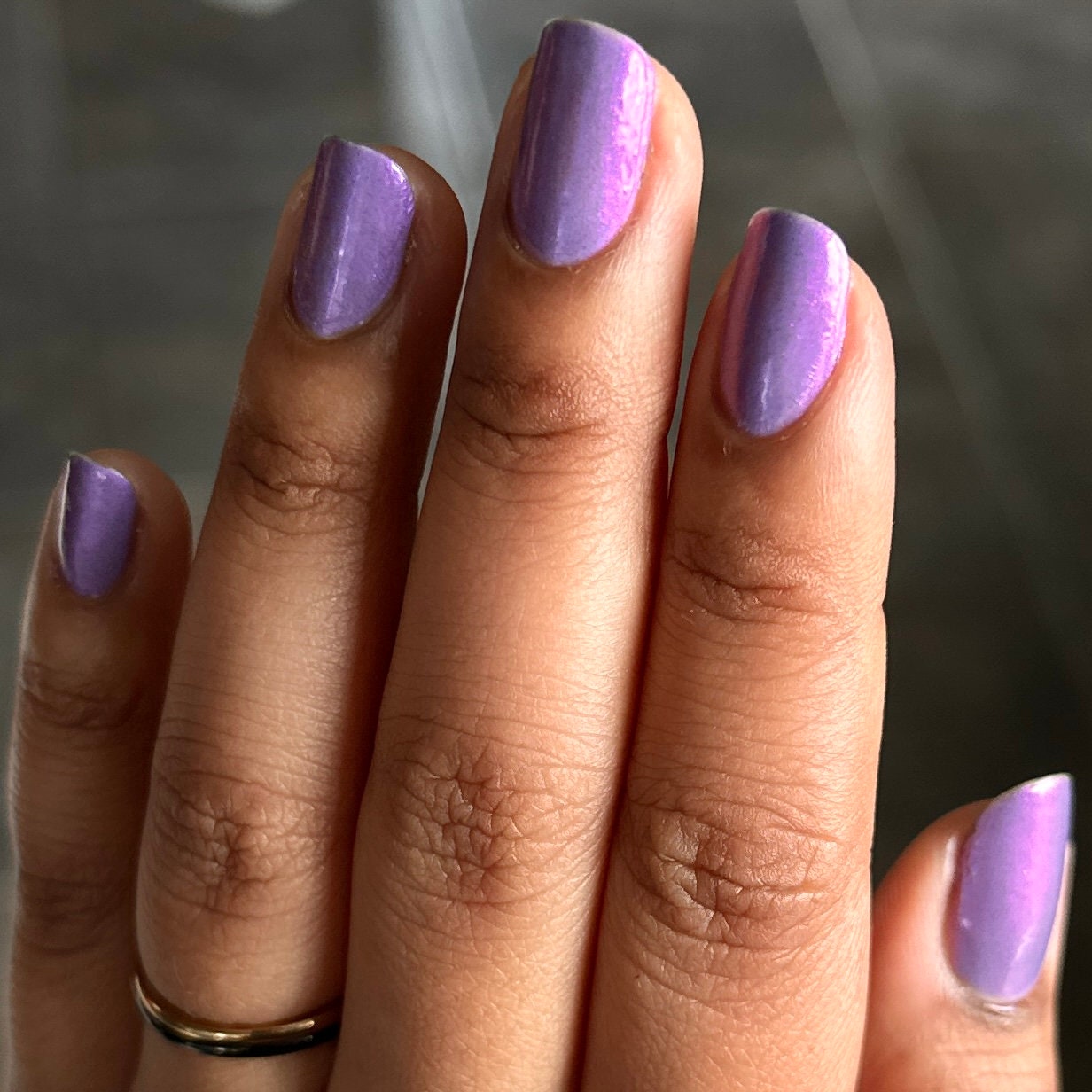 Abstract Lavender Nail Art Design - May contain traces of polish