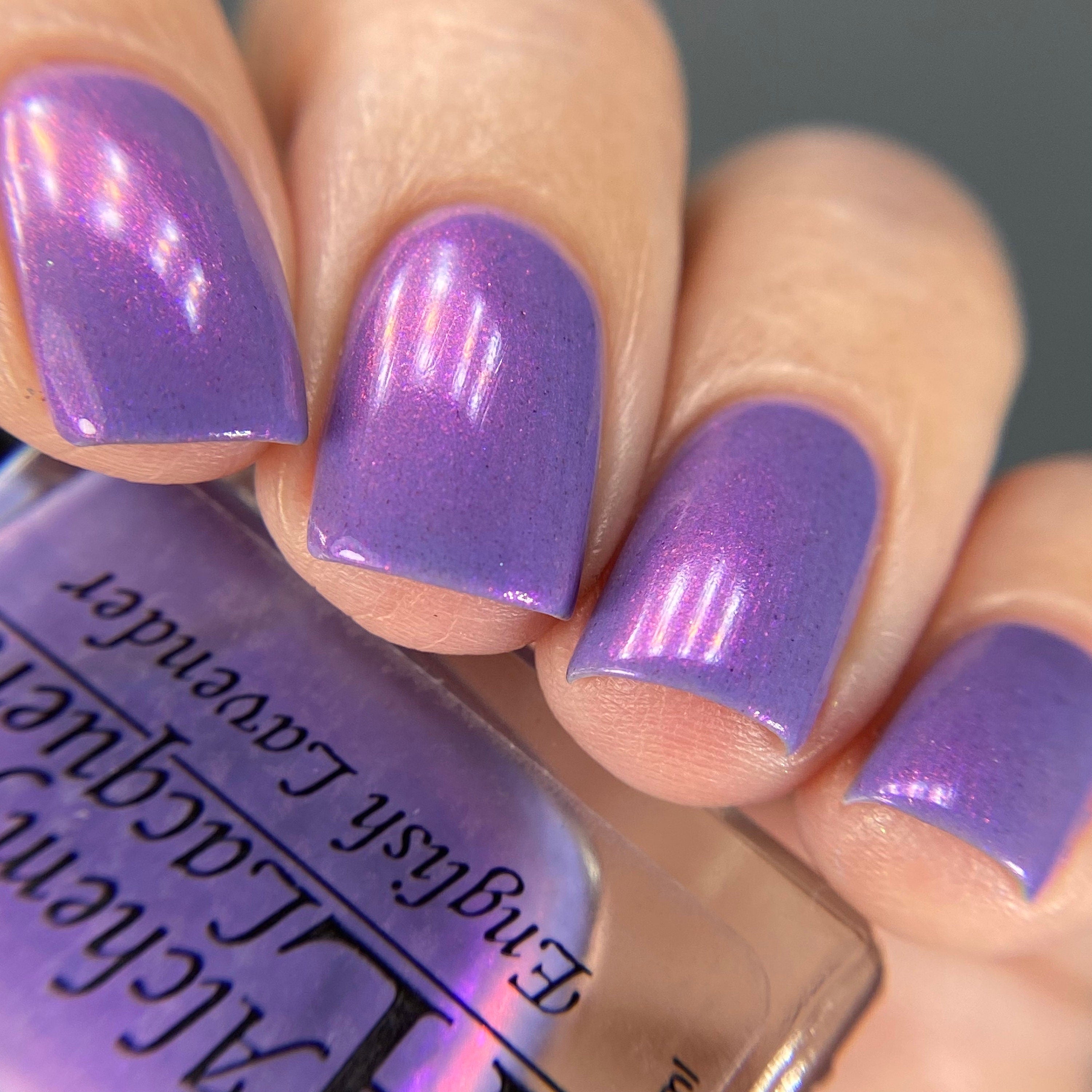 Pastel lavender nails